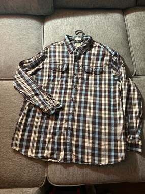 L.L.Bean Men's Traditional Fit Long-Sleeve Plaid Flannel Shirt XL-Reg